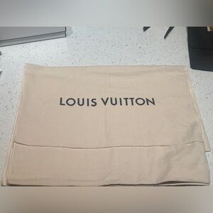 Louis Vuitton large flap dust bag 13 x 18